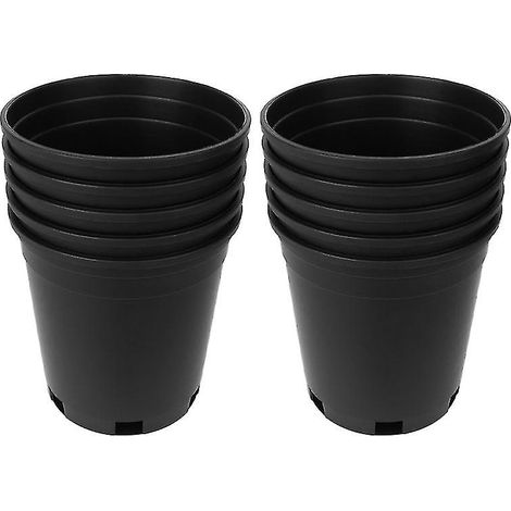 10 pots de fleurs en plastique (1/3)