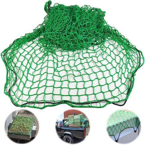 Trailer net, extendable, 1.5 x 2.2 m, to secure loading, green (1/5)