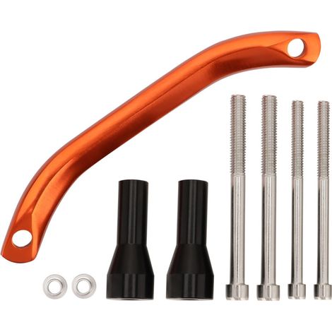 Poignée de levage orange extensible de 155 mm pour motos tout-terrain/quads, coussin de siège arrière, sangle de transport pour dépanneuse, sangle de levage de sauvetage haute résistance, accessoires (1/5)