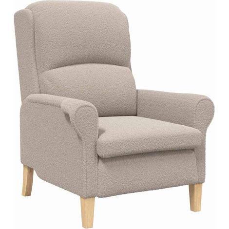 Fauteuil de Salon,Chaise,Fauteuil Gris clair 76 x 94 x 102 cm CFW855199 (1/5)