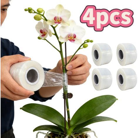 Kit de 4 rubans de greffage pour plantes — Ruban d'enveloppement, ruban de greffage et de fixation pour arbres fruitiers (1/5)