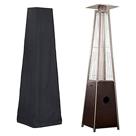 Housse de Chauffage de Terrasse,Housse pour Parasol Chauffant Pyramidal Bâche,Bache de Protection pour Chauffage de Terrasse Extérieur Anti-Poussière/Vent(70x60x155
) (1/5)