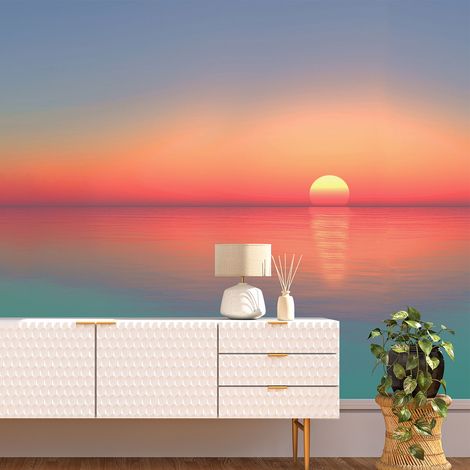 Papier peint panoramique - Couché de soleil - 325 cm x 175 cm (1/4)