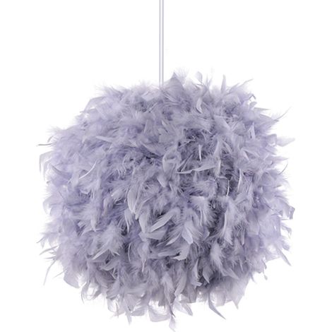 – Lustre suspension 35cm en plumes – Culot E27 – Lumière douce pour chambre d'enfant et salon – Installation facile (1/5)