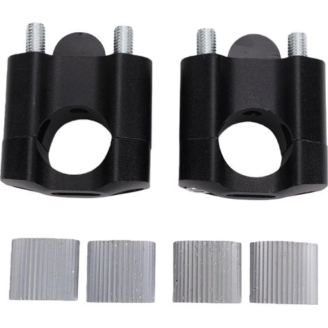 Élévateur de Guidon de Moto, Alliage D'aluminium CNC Noir, Remplacement pour VTT Tout-terrain avec compatibilité de Guidon de 28 Mm et 22 Mm (1/5)