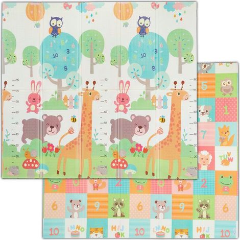 1 Tapis de jeu, mousse XPE, motifs animaux, antidérapant, lavable, chambre d'enfants (1/5)