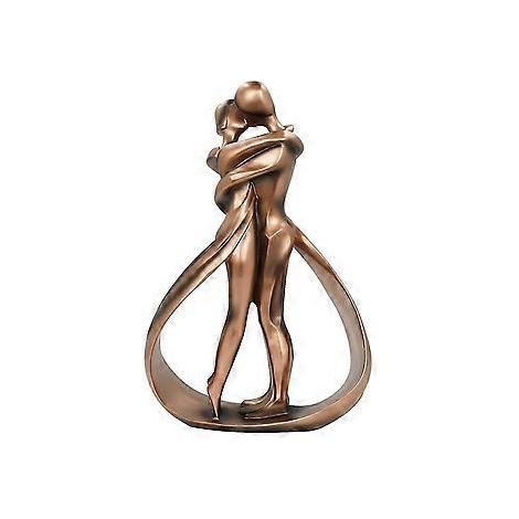 Kunstskulptur eines Paares – Exquisite, künstlerische und romantische Kuss-Statuen – Tischdekoration für Zuhause