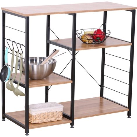 banco cucina legno e metallo nero, 90x40x82 cm