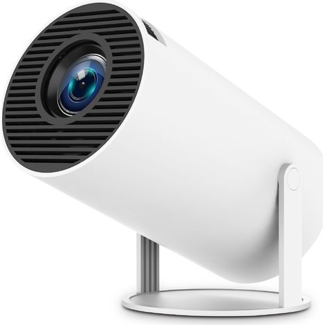 4K-Videoprojektor – Mini-Tragbarer Projektor mit Android 11, Wi-Fi 6, Bluetooth 5.0, HD 1080p, automatischer vertikaler Trapezkorrektur, 270°-Drehung, kompatibel mit TV-Stick, HDMI, USB und PS5 (weiß) (1/4)