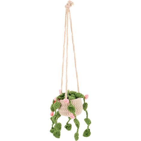 Jardinière suspendue pour l'intérieur de la voiture, plante au crochet dans un pot (1/5)