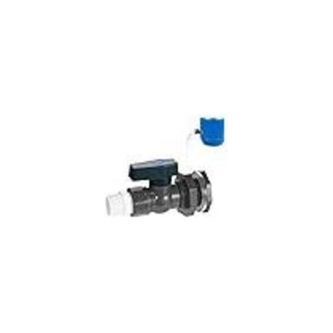 3/4"-Regenwasserhahn, PVC-Regenfassventil mit Schottverschraubung und Schlauchadapter für Aquarien, Schwimmbecken und Gartenfässer (3/4") - Crezuo