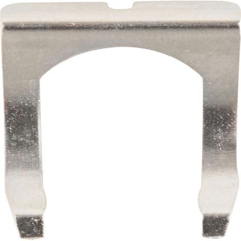 Chromierter U-Clip für Briefkastenschloss, 20x20 mit Schlitz