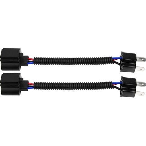 GARRYFIZH Douilles de phares, adaptateurs H4 vers H13 en plastique PVC, installation facile (lot de 2), anti-vieillissement, pour voiture GMC.