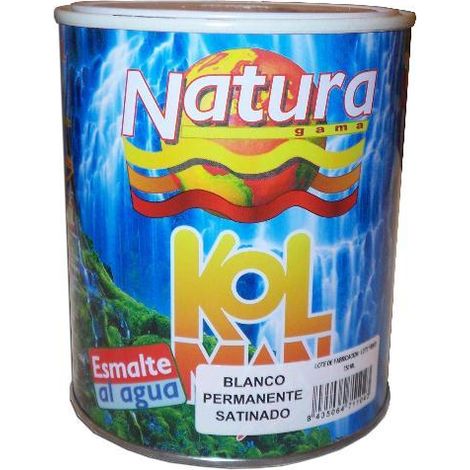 FPLUS baja pintura esmalte acrilico satina. kolman negro 750 ml
