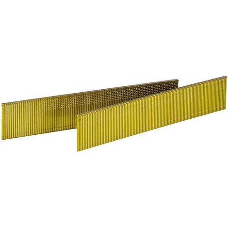 clavos con cabeza en tira recta. acero. para clavadora neumática. longitud 15-. zincado / galvanizado amarillento. caja largo 15mm caja 10 millares