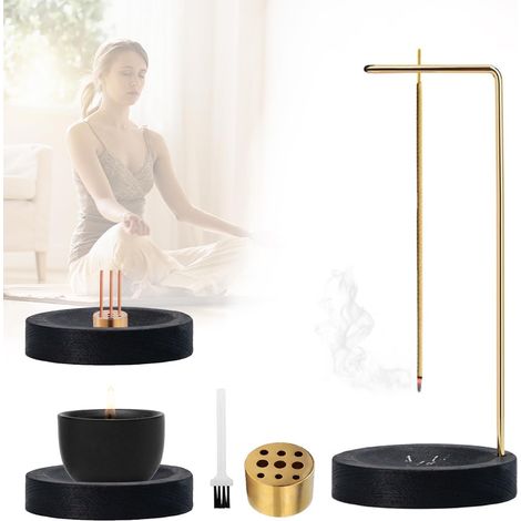 3-in-1 Incense Holder, 9-Hole Incense Stand, Inverted Incense Burner (1/5)