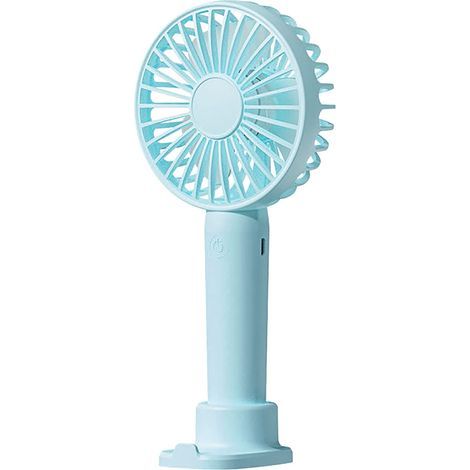 Mini USB Rechargeable Portable Fan - Ideal personal fan for travel and holidays – Suitable for children, men, and women. Summer table fan. - Aqua (1/5)