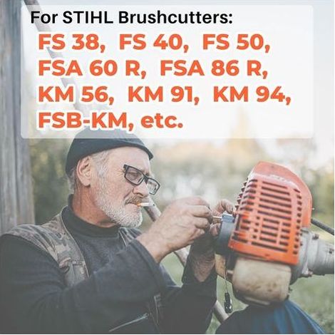 6-2 Tête pout STIHL FS38 FSA60R FSA86R FS40 FS50 Débroussailleuse, Tete Faucheuse FSA 60 R Coupe Bordure FS 38 Tête Debroussailleuse Accessoires, avec 4 Lames (1 PACK) (1/5)