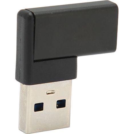 90-Grad-USB-C-Stecker auf USB-3.0-Buchse-Adapter, Plug & Play für Smartphone, PC und MacBook (1/5)
