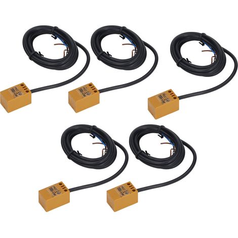 Lot de 5 interrupteurs de proximité TL-Q5MC2, capteur inductif NPN 200mA, contact normalement fermé, alimentation 10-30VDC (1/5)