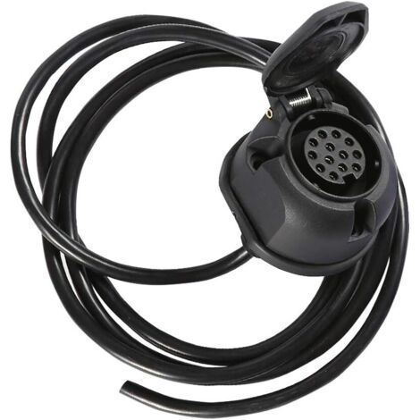 royaluxe-Prise de Remorque 13 Broches Pré-câblée Faisceau Connecteurs 13 Voies avec 2M Câble à 8 Fils Adaptateur Électrique pour Camion RV Caravane Ou Autre Véhicule Commercial