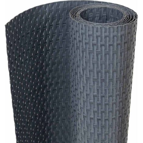 Balcony Screen Anthracite 300x80 cm Poly Rattan vidaXL
