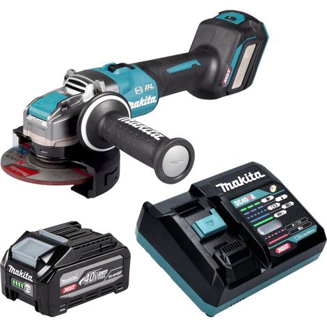 Makita GA 041 GU101 Akku Winkelschleifer 40 V max. 125 mm X-LOCK Brushless + 1x Akku 4,0 Ah + Ladegerät (1/5)
