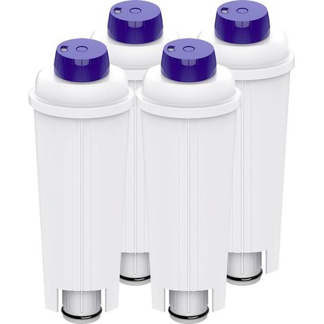 Set of 4 Filters to Water of Replacement for Machine to Coffee Delonghi With Adoucisseur to Charcoal Active for De'Longhi ECAM, ETAM, EC, BC Series (1/5)