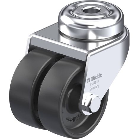 Blickle 106724 LMDA-POA 50G Ruota girevole doppia Diametro ruota: 50 mm Capacità di carico (max.): 80 kg 1 pz.