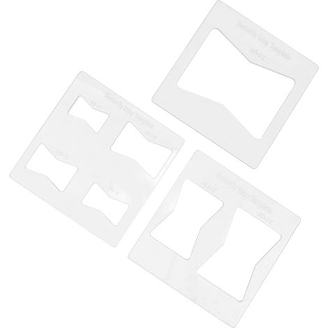 3-teilige Schmetterlings-Intarsien-Schablone 6x6 Zoll für Oberfräse und Holzdekoration (1/5)