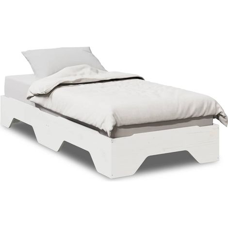 Maison Exclusive - Giroletto senza Materasso Impilabile Bianco 90x190 cm Legno