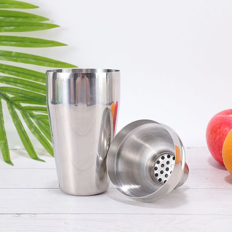 Ensemble de shakers à cocktail en acier inoxydable 304, cinq pièces, verre à cocktail, outils de bar, shaker, matériel pour boissons alcoolisées (1/4)