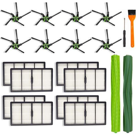 20 pièces pour irobot S9 S9 + S9plus série balayeuse accessoires brosse principale filtre brosse latérale accessoires