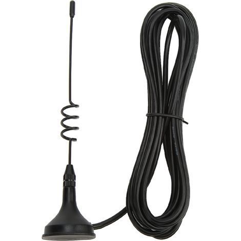 HF-Antenne 5DBI mit hoher Verstärkung, SMA-Innenstiftanschluss, drahtlose WLAN-Signalantenne mit magnetischem Saugnapffuß (1/5)