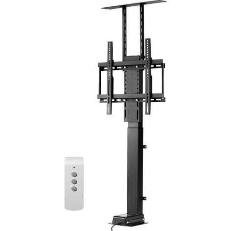 Ajustement Électrique en Hauteur Support TV Motorisé VESA 400x400 mm Charge 60 kg pour Meuble et Écran 32-55 Pouces (1/5)
