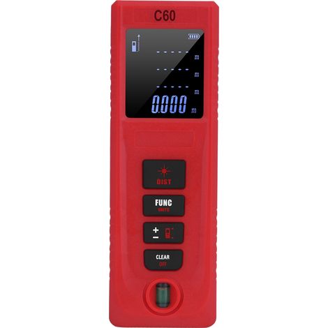 1 telémetro láser portátil, medidor de distancia, área y volumen (C60) (1/5)