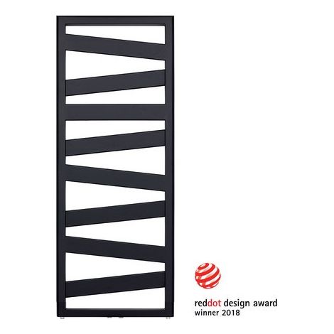 TERMOARREDO ZEHNDER RIBBON H. 1017 Nero Opaco Largh. cm 60