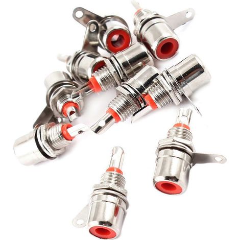 30 prises femelles RCA pour montage sur panneau de châssis de platines RCA (1/3)