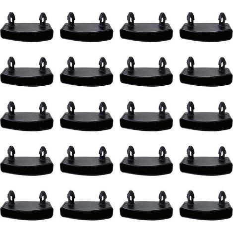 20 Pièces 53 mm Supports pour Sommier à Lattes Embouts, Fixation Latte Sommier Embout de Latte, Lattes pour Rails Latéraux, Accessoires de Connexion pour Lit Double et Simple (1/5)