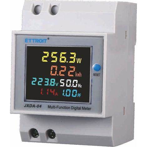 ETTROIT JXDA-04 – Strommesser, digitaler Zähler, 6 in 1, AC40–300 V, 100 A, Voltmeter, Amperemeter, DIN-Schiene (1/5)