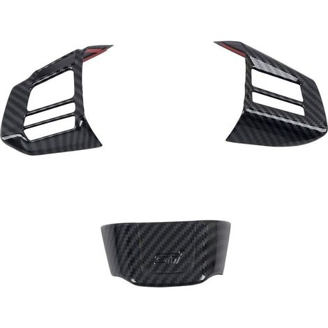 Lenkradknopf-Zierleiste für WRX/STi Modelle 2014-2021, hergestellt aus Carbonfaser-ABS-Material.