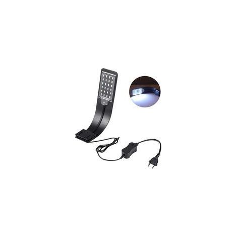 Rampe LED aquarium étanche 10W – Lumière blanche et bleue – 24 LED pour aquariums de 30-60 cm – Pince puissante pour fixation sécurisée (1/4)