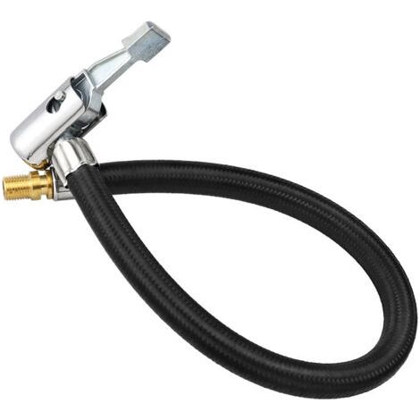 Câble d'extension de gonflage de pneu de 20 cm (non dégonflable), adaptateur de valve de pneu, tuyau d'extension de pompe à air de voiture, convient aux voitures, motos et vélos. (1/4)