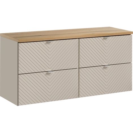 Waschtischunterschrank 120cm Manoa mit 4 Schubladen, Kaschmir (1/5)