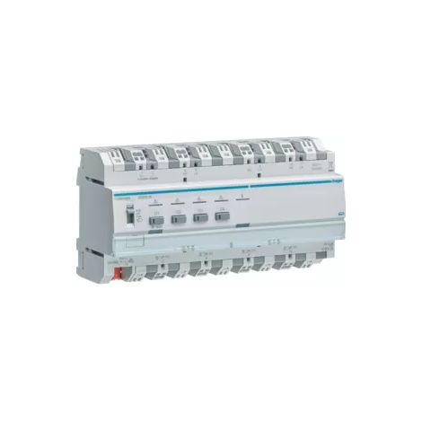 Hager Universal-Dimmaktor 4-fach 5-600W ESL/LED KNX REG TYA664BN (1/2)