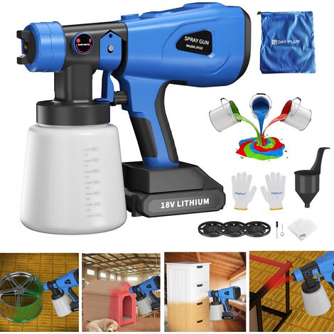 Système de pulvérisation de couleur machine de pulvérisation de couleur pistolet électrique pour batterie 18V