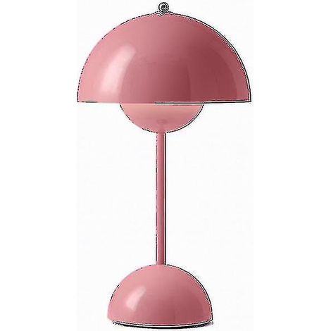 Lampe de table LED, finition rose, alimentée par USB, pour la table de chevet, le bureau, le salon ou comme élément décoratif.-AquaForge (1/5)