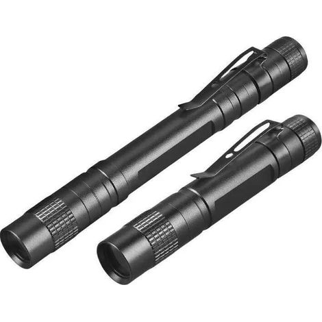 Mini lampe stylo LED - Ultra-compacte, étanche, avec clip de poche - Compatible avec l'équipement de plein air pour la randonnée, le camping et la chasse - SHINING HOUSE (1/5)