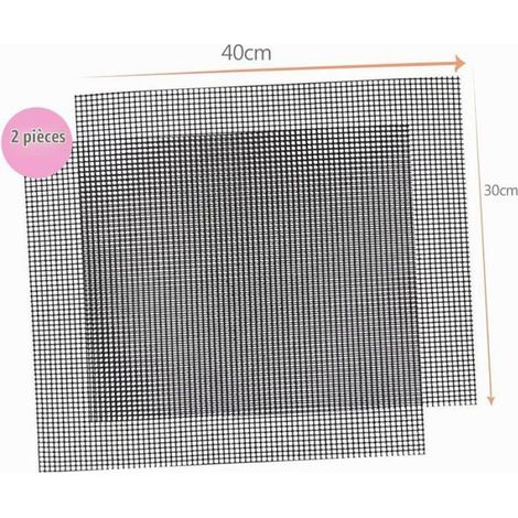 Tapis de Cuisson Barbecue Pncha 2PC 40 30 cm Perforé Tapis Cuisson Four Feuille en Fibre de Verre 2PCS USTENSILE BARBECUE PLANCHA (1/5)