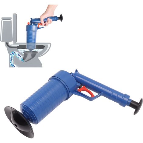 Ventouse pour toilettes, débouche les canalisations et enlève les cheveux des tuyaux de toilettes. (1/5)